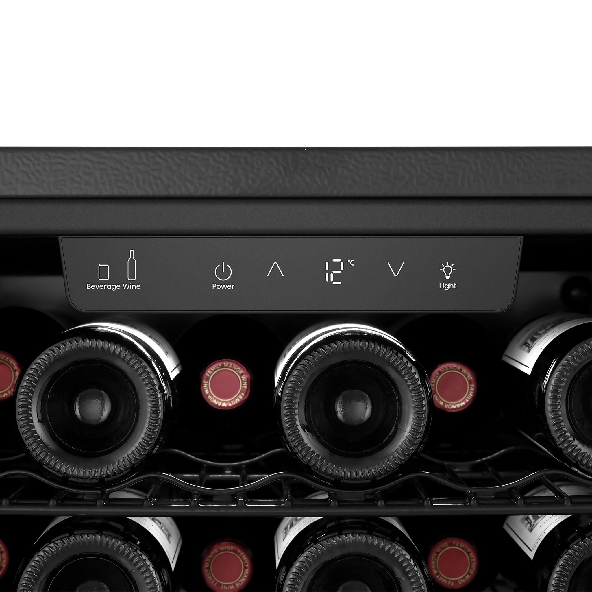 Hisense Fingerprint Resistant Stainless Steel Single Zone Wine Cooler and Beverage Center Hybrid (54 Bottle Wine/164 Can Beverage)(5.4 cu.ft.) - HWS054B1ASD