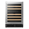 Hisense Refroidisseur à vin intelligent 4,9 pi³ 46 bouteilles double zone acier inoxydable HWD046N6SS