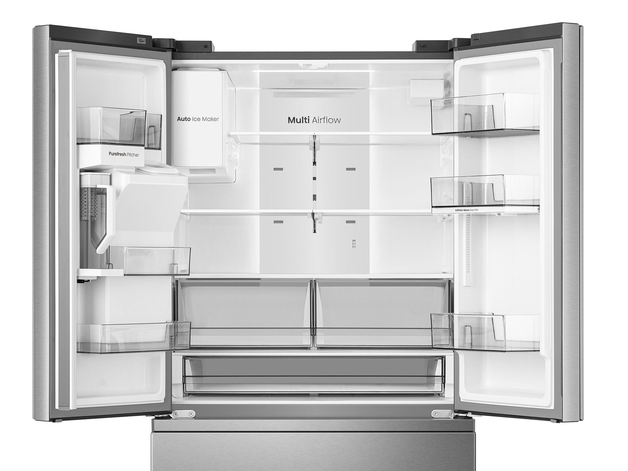 Hisense 36" 30 cu. ft. Stainless Steel French Door Refrigerator - HRF300P7DSE