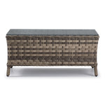 Isla Outdoor Loveseat with Cocktail Table - Grey, Beige