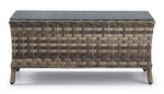 Isla Outdoor Loveseat with Cocktail Table - Grey, Beige