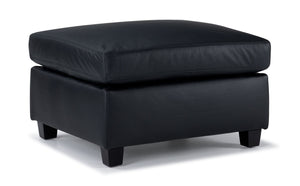 Icon Tabouret en cuir - noir