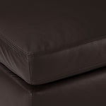 Icon Leather Ottoman - Mocha