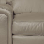 Icon Leather Sofa, Loveseat and Chair Set - Cloud Grey