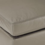 Icon Leather Ottoman - Cloud Grey