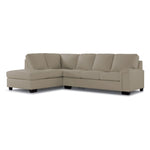 Icon Leather 2-Piece Sectional with Left Facing Chaise - Cloud Grey