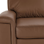 Icon Leather Sofa Chaise - Saddle