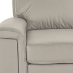 Icon Leather Sofa Chaise - Silver Grey