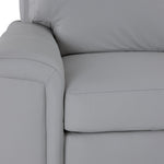 Icon Leather 2-Piece Sectional with Right Facing Chaise - Silver Grey