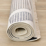 In Harmony 7'10" x 10'2" Shattered Glass Design Area Rug - Cream, Blue, Red