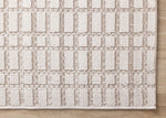 Woven Balance 5'3" x 7'7" Intricate Grid Design Area Rug - White, Taupe