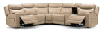 Jackson Leather 6-Piece Power Reclining Sectional with Heat and Massage - Pristine