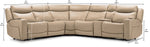 Jackson Leather 6-Piece Power Reclining Sectional with Heat and Massage - Pristine