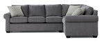 Jayden 2-Piece Sectional with Left-Facing Sofa - Patina Dark Grey