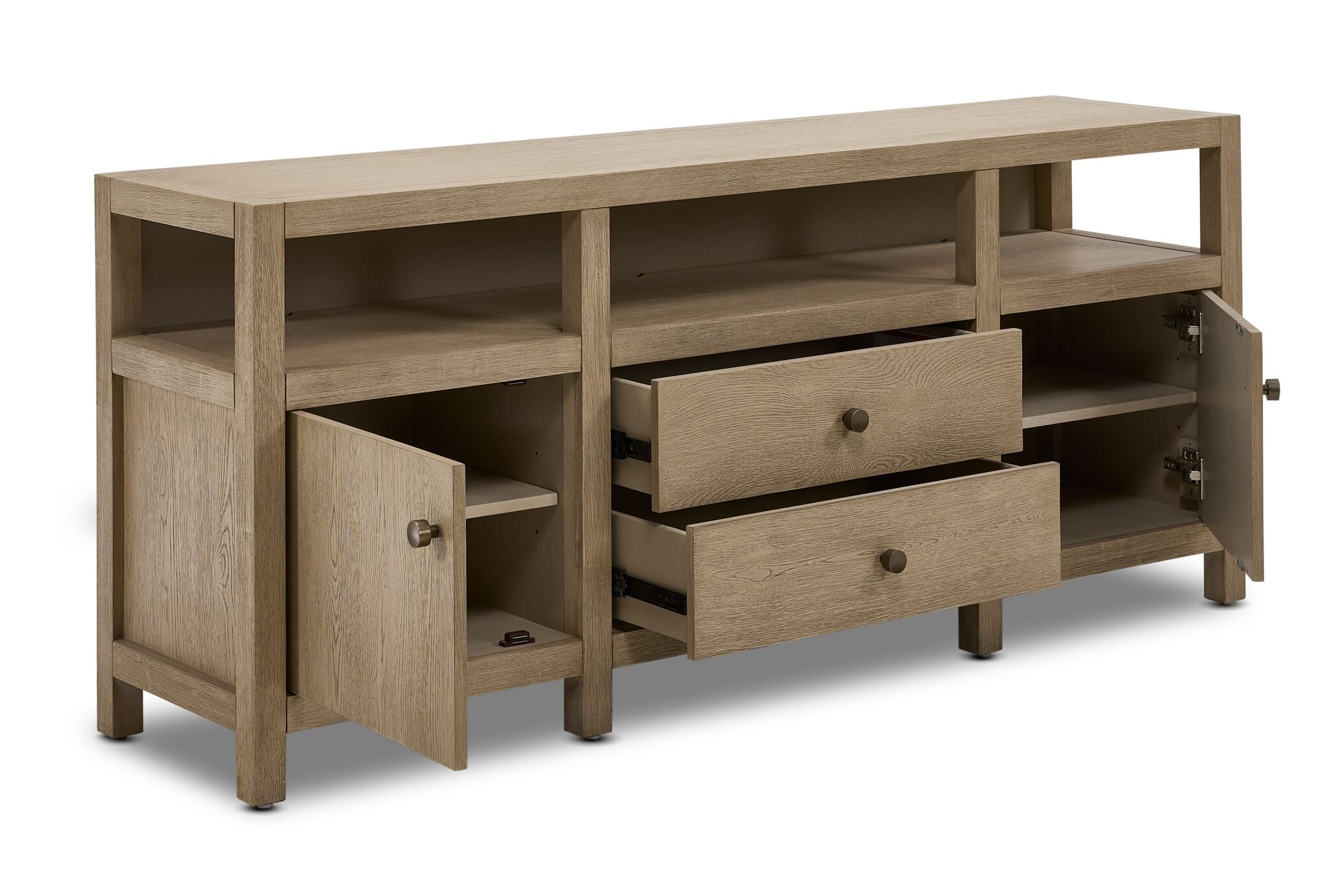 Joliette 3-Piece Entertainment Wall Unit - Light Tan