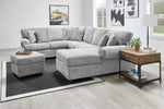 Jupiter 4-Piece Sectional with Right-Facing Chaise - Ash Grey