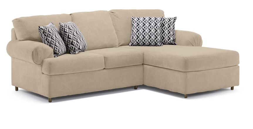 Jupiter 2-Piece Sectional with Right-Facing Chaise - Flax