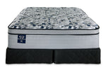 Sealy Posturepedic® Palatial Crest® Tenley II Medium Eurotop Queen Mattress and Split Boxspring Set