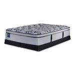 Sealy Posturepedic® Palatial Crest® Tenley II Medium Eurotop Queen Mattress and Low Profile Split Boxspring Set