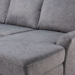 Kaylin 4-Piece Sectional with Left-Facing Chaise - Grey