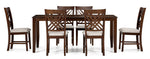 Kai 7-Piece Extendable Dining Set - Brown