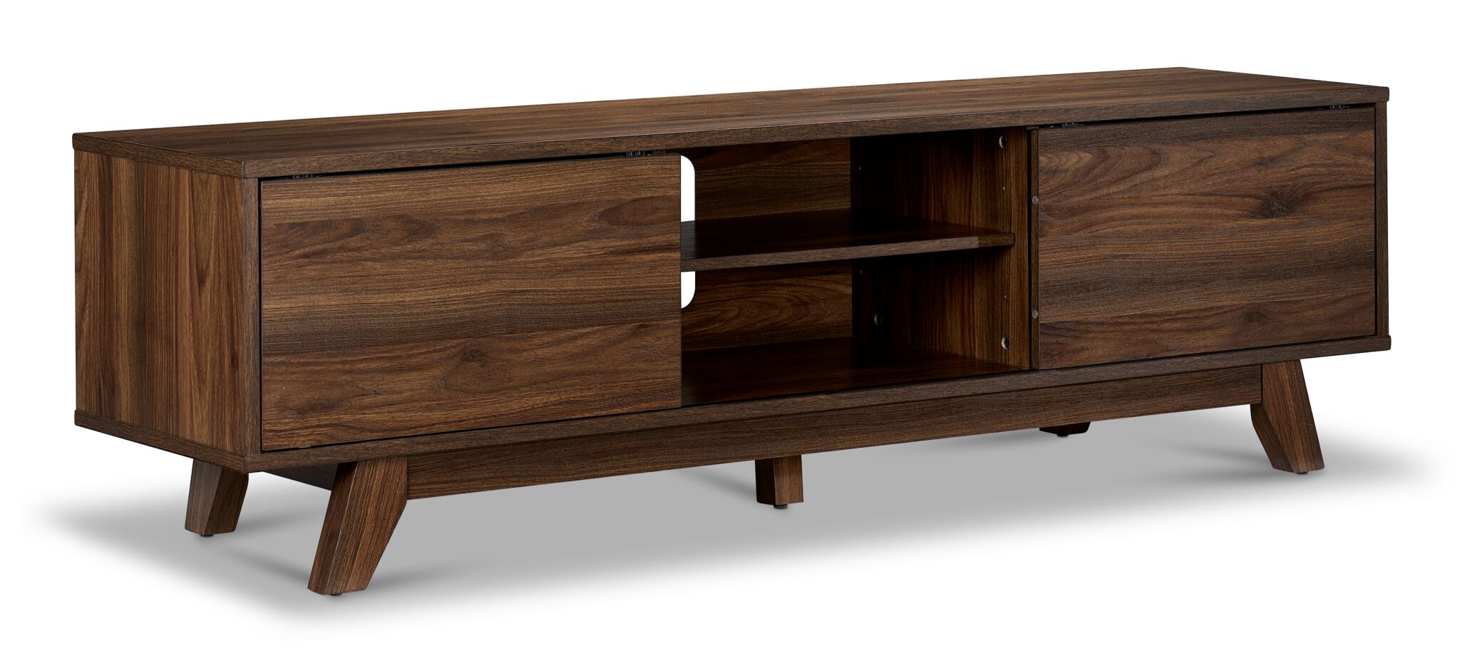 Karlee 63" TV Stand - Walnut Brown