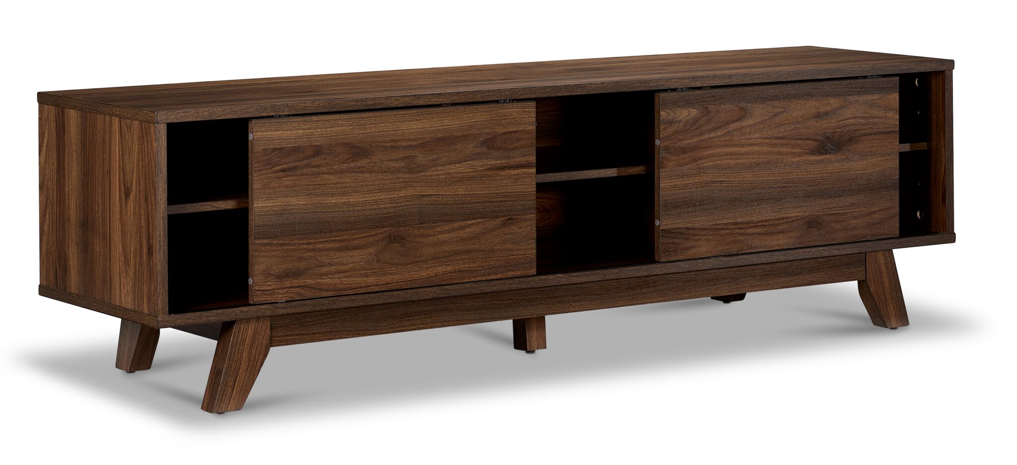Karlee 63" TV Stand - Walnut Brown