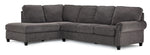Kasey 2-Piece Sectional with Left Facing Chaise - Grey
