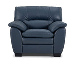 Kendrick Leather Chair - Blue