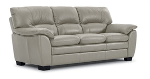 Kendrick Sofa en cuir - gris argent