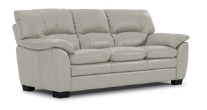 Kendrick Sofa en cuir - gris argent