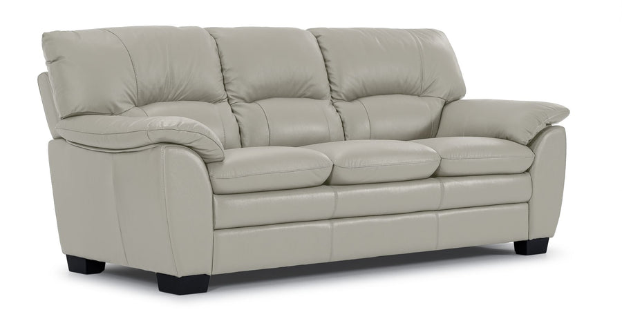 Kendrick Leather Sofa - Silver Grey