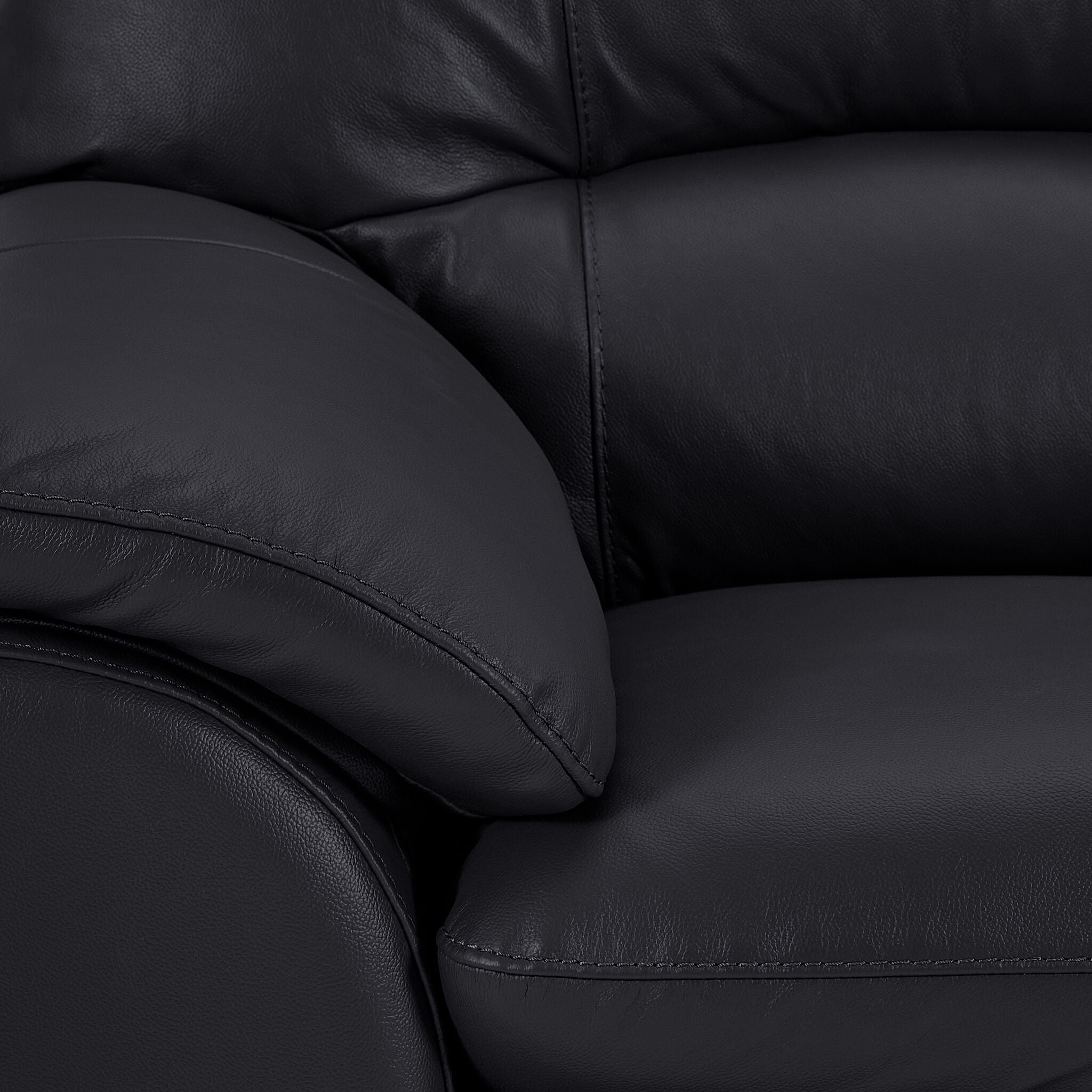 Kendrick Leather Sofa - Black