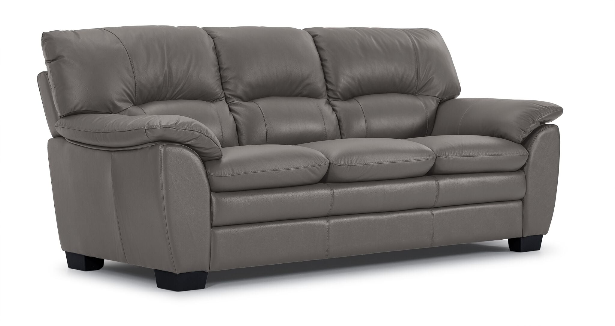 Kendrick Leather Sofa - Grey