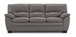 Kendrick Leather Sofa - Grey