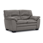 Kendrick Leather Loveseat - Grey