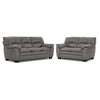 Kendrick Ens. Sofa et causeuse en cuir - gris