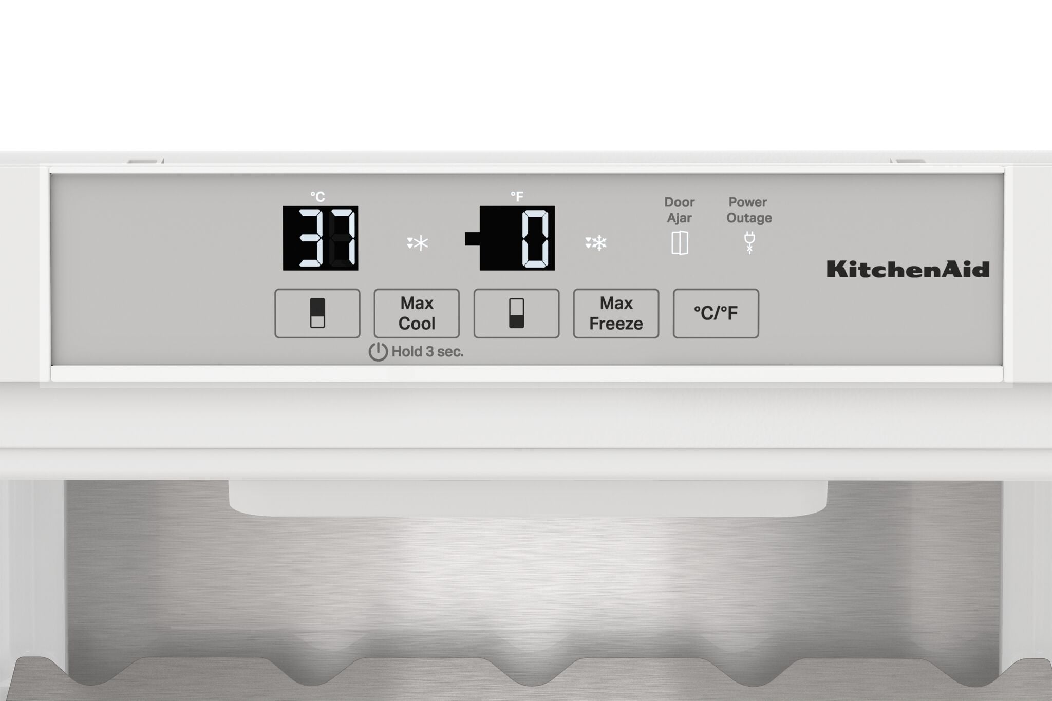 KitchenAid 22" 8.8 Cu. Ft. Panel-Ready Bottom-Freezer Refrigerator - KBBX102MPA