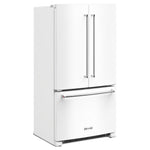 KitchenAid 35.75" 20 Cu. Ft. White Counter-Depth French Door Refrigerator - KRFC136RWH