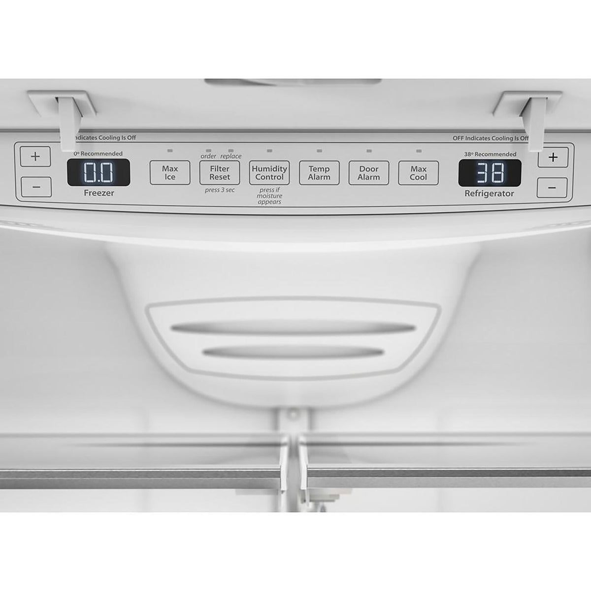 KitchenAid 35.75" 20 Cu. Ft. White Counter-Depth French Door Refrigerator - KRFC136RWH