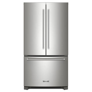 KitchenAid Fingerprint Resistant Stainless Steel Counter-Depth French Door Refrigerator (20 Cu.Ft) - KRFC136RPS