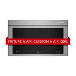 KitchenAid Four micro-ondes 1,1 pi cu avec hotte intégrée acier inoxydable PrintShieldMC YKMMF730PPS--