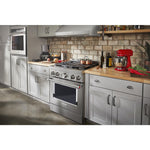 KitchenAid® Stainless Steel Smart Freestanding Gas Range (4.1 Cu. Ft.) - KFGC500JSS