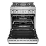 KitchenAid® Stainless Steel Smart Freestanding Gas Range (4.1 Cu. Ft.) - KFGC500JSS