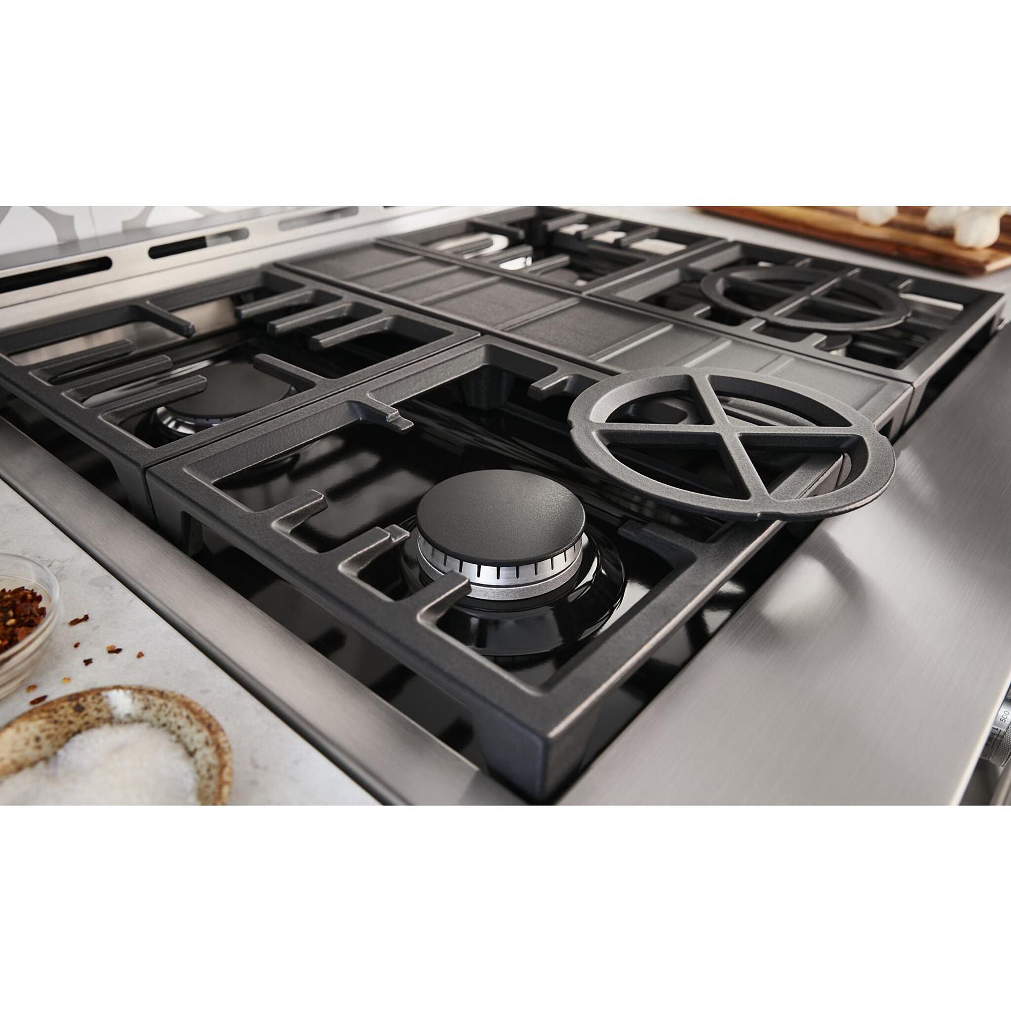 KitchenAid® Stainless Steel Smart Freestanding Gas Range (4.1 Cu. Ft.) - KFGC500JSS