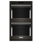 KitchenAid PrintShield™ Finish Black Stainless Steel 27" Double Wall Oven (8.6 Cu.Ft.) - KOED527PBS