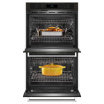 KitchenAid PrintShield™ Finish Black Stainless Steel 27" Double Wall Oven (8.6 Cu.Ft.) - KOED527PBS