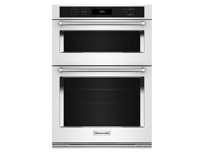 KitchenAid Combiné Four encastré et four à micro-ondes (5,0 pi³ / 1,4 pi³) 30 po blanc KOEC530PWH