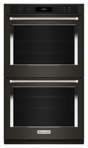 KitchenAid Four double encastré 10,0 pi³ 30 po acier inoxydable noir PrintShieldMC KOED530PBS 