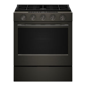 KitchenAid Cuisinière au gaz 5,0 pi³ encastrable à convection minerai noir KSGS530SBE